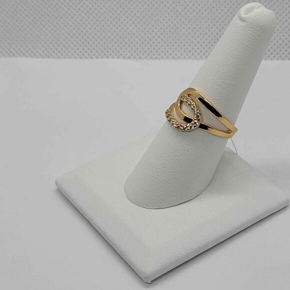 Brand New Brazilian 18k Gold Filled with Cubic Zirconia Stones Ring - Picture 5 of 5